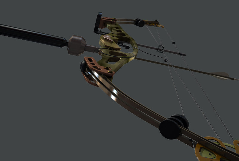 compound bow 3d model